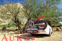 Motorradtrger auf AHK 75 kg fr Kleinkraftrad, Roller, Trial