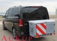Gepäckbox schwenkbar AHK für Auto mit Reserverad