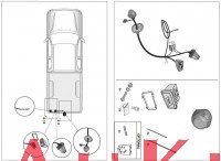 Wandler-Kit fr Elektrostze US-Fahrzeuge von USA auf EU 13-polig